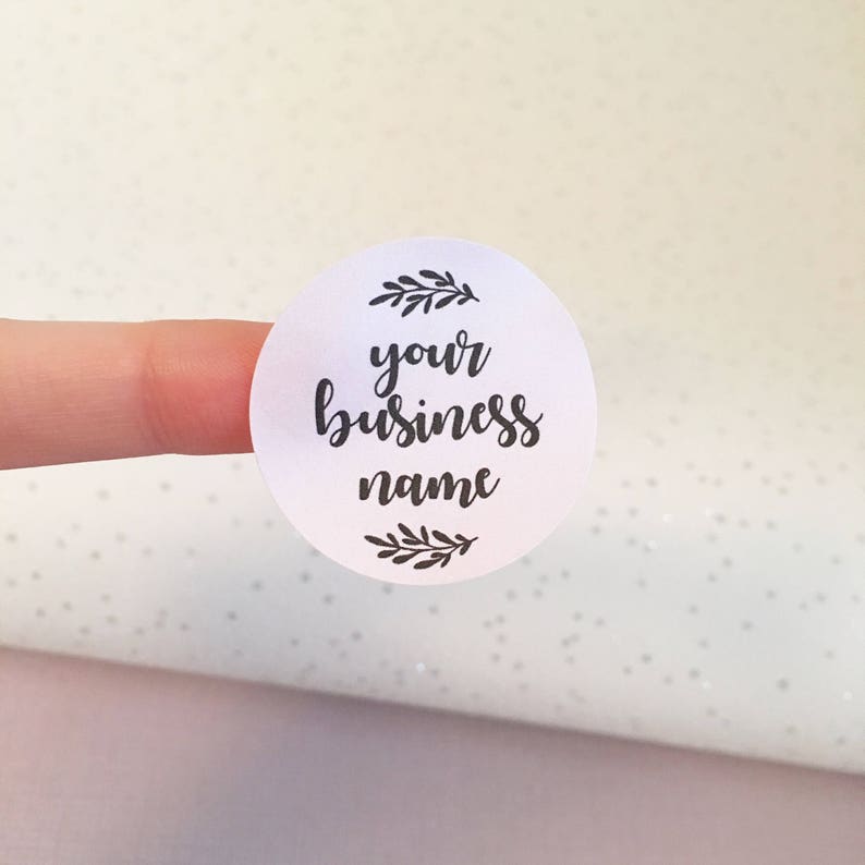 CUSTOM STICKERS Any Text Stickers Business Name Stickers Etsy
