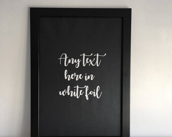 Black white quote | Etsy