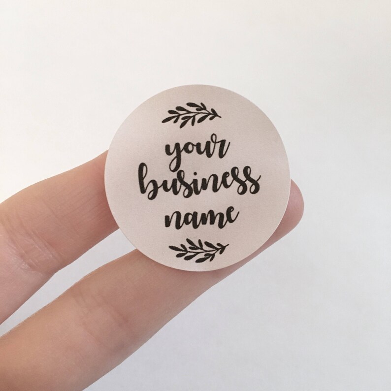 CUSTOM STICKERS Any Text Stickers Business Name Stickers Etsy