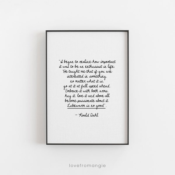 Framed Quote Print Etsy