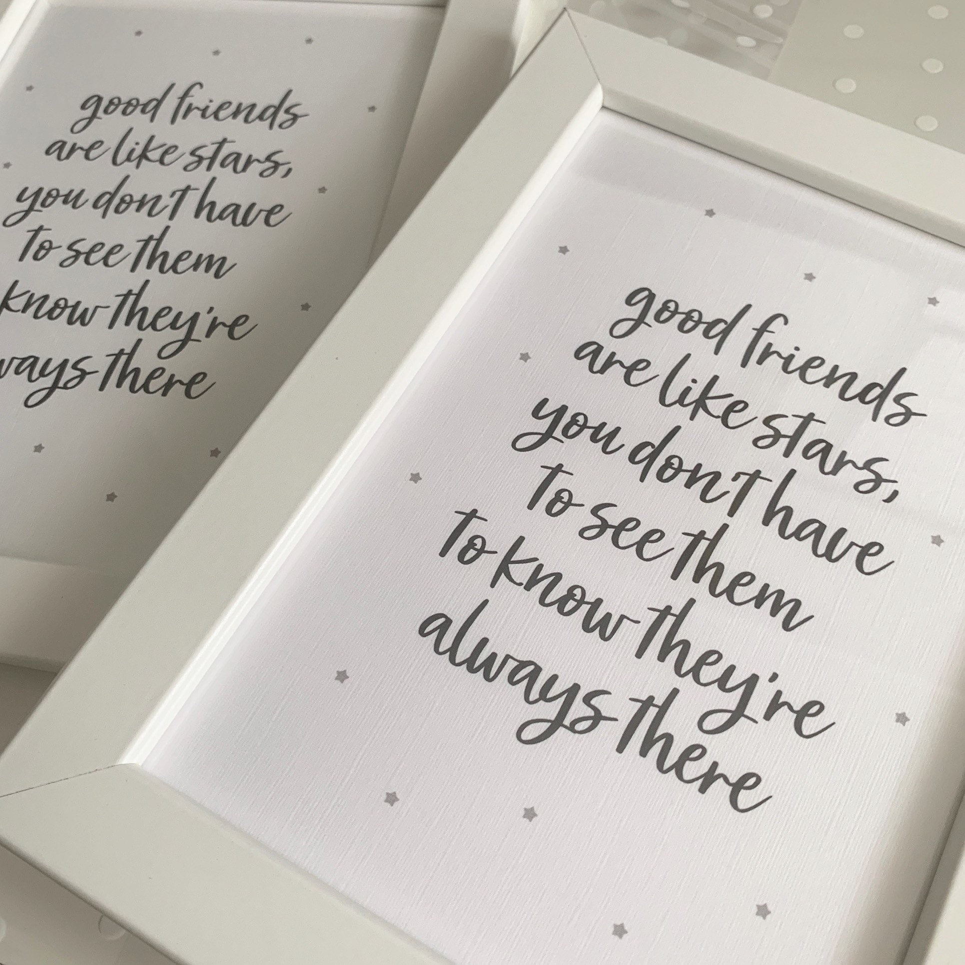 Good Friends Are Like Stars, You Don't Have to See Them to Know They're Always  There - Friend Print, Friendship Gift, Friend Quote - A4/5x7 - Etsy, image size:1931x1931