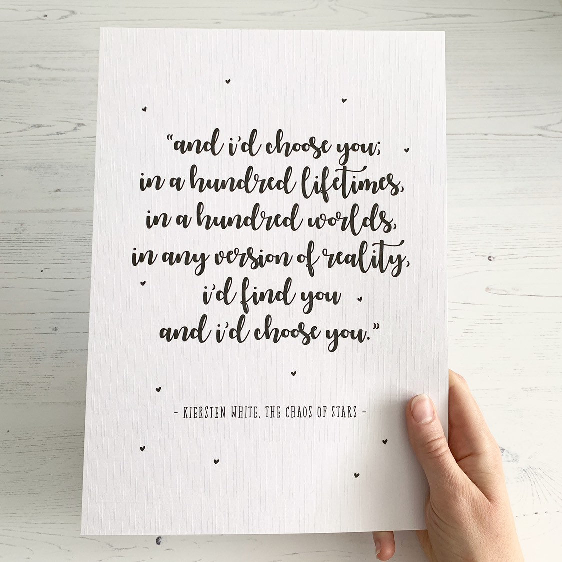 I'd Choose You Romantic Love Card - Anniversary Valentine Card For Him Her 5x7 Inches