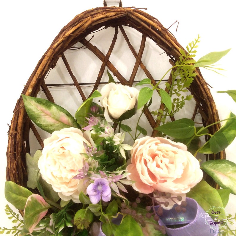 Easter wreaths for front door Easter Wall decor Easter egg wreath Spring wreaths for front door Easter decor Spring wall decor