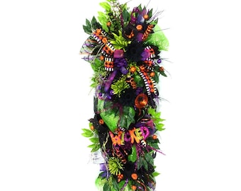 Adornos de Halloween para la puerta de entrada, decoraciones de Halloween, adornos malvados, decoración única de Halloween, decoración de puertas de Halloween, decoración de interiores de Halloween