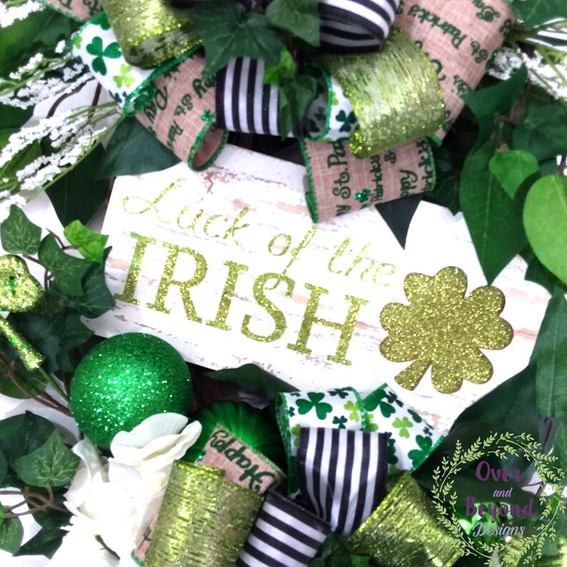 Irish wreaths Irish wreath for front door Irish wreaths for Etsy