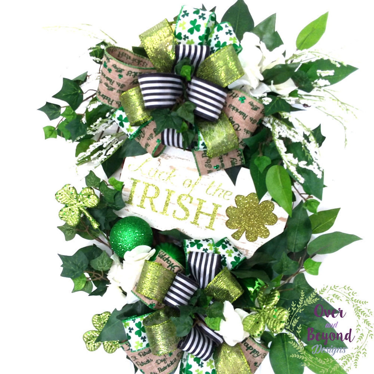 Irish wreaths Irish wreath for front door Irish wreaths for Etsy