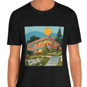 Mid Century Shirt, T-Shirt, Mid Century Modern, House, Home, Short Sleeve, Tee