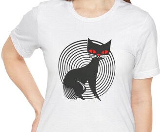 Cat Shirt, Mid Century Shirt, Cat T-Shirt, Gift, Modern Shirt, Mid Century Modern Shirt