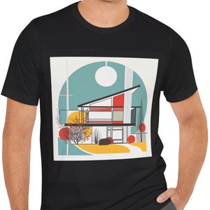 Mid Century T-Shirt, House  Shirt  Mid Century Modern, Short Sleeve Tee