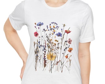 Wild Flowers Shirt,  Nature, Shirt, T-Shirt, Women's Shirt, Mother's Day Gift, Mom's Gift, Flower, Women's Gift