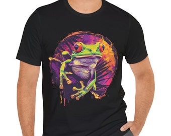 Koszulka z żabą T-shirt unisex koszulka z krótkim rękawem