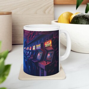 Retro Arcade Games Video Vintage Ceramic Mug, 11oz