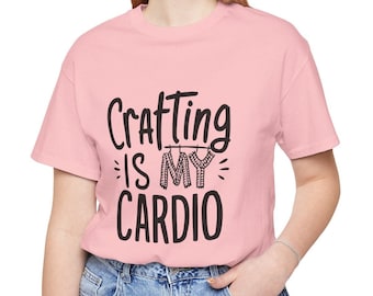 Crafting is My Cario-t-shirt, rolig hantverkst-t-shirt, damtröja, present, rolig hantverkshobbytröja, hantverksmamma-tröja
