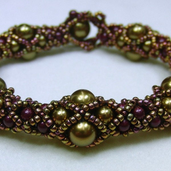 Undulating Tubular Netting Bracelet