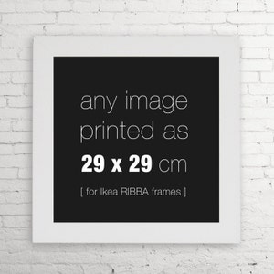 kies uw maat 23 x 23 cm ikea ribba vriendelijke fine art etsy