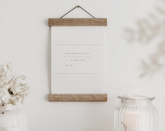 A4 - Typed Custom Quote Print, Hand Typed On My Vintage Typewriter - Eco Friendly Personalised Minimalist Wall Art