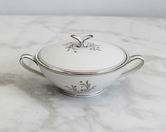 Noritake Ardis 5772 Fine Bone China Covered Sugar Bowl, Spare China Pieces, Replacement Dishes, Old China Patterns