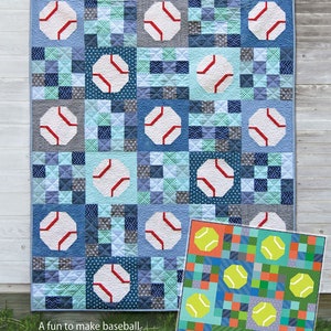 Batter Up Quilt Pattern-Cluck Cluck Sew Quilt Pattern-Allison Harris-Pieced Quilt Pattern