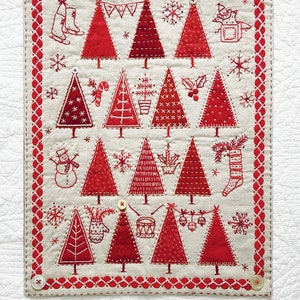 Merry Little Christmas Wall Hanging Quilt Pattern by Kathy Schmitz Studio
