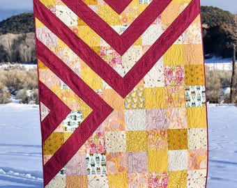 Crossroads PDF Quilt Muster Download: Villa Rosa Designs Quilt Muster-Running Doe Quilts