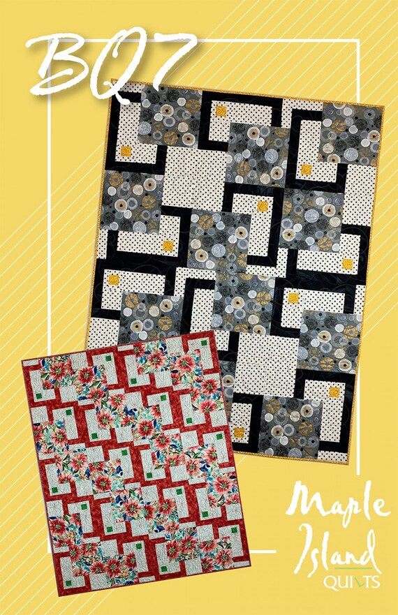 BQ7 Quilt Patternmaple Island Quiltslarge Block Quilt Etsy