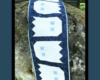 Ghosties Quilt Anleitung: Halloween Tischläufer PDF Anleitung