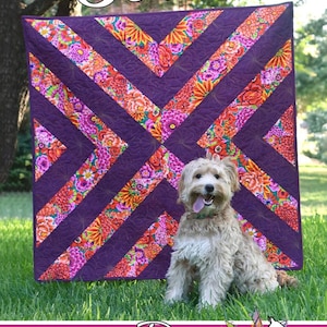 Birdie Quilt Pattern: Geometric Stripes (PDF Download)