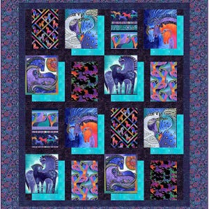 In Frame PDF Quilt Pattern-Panel Quilt Pattern-Instant Download by Kari Nichols for Quilting Renditions