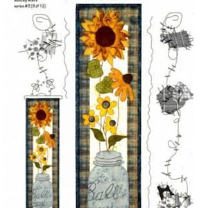 Fall Country Flowers-Wall Hanging Quilt Pattern-Monthly Mini’s-Patch Abilities-Fall Quilt Pattern