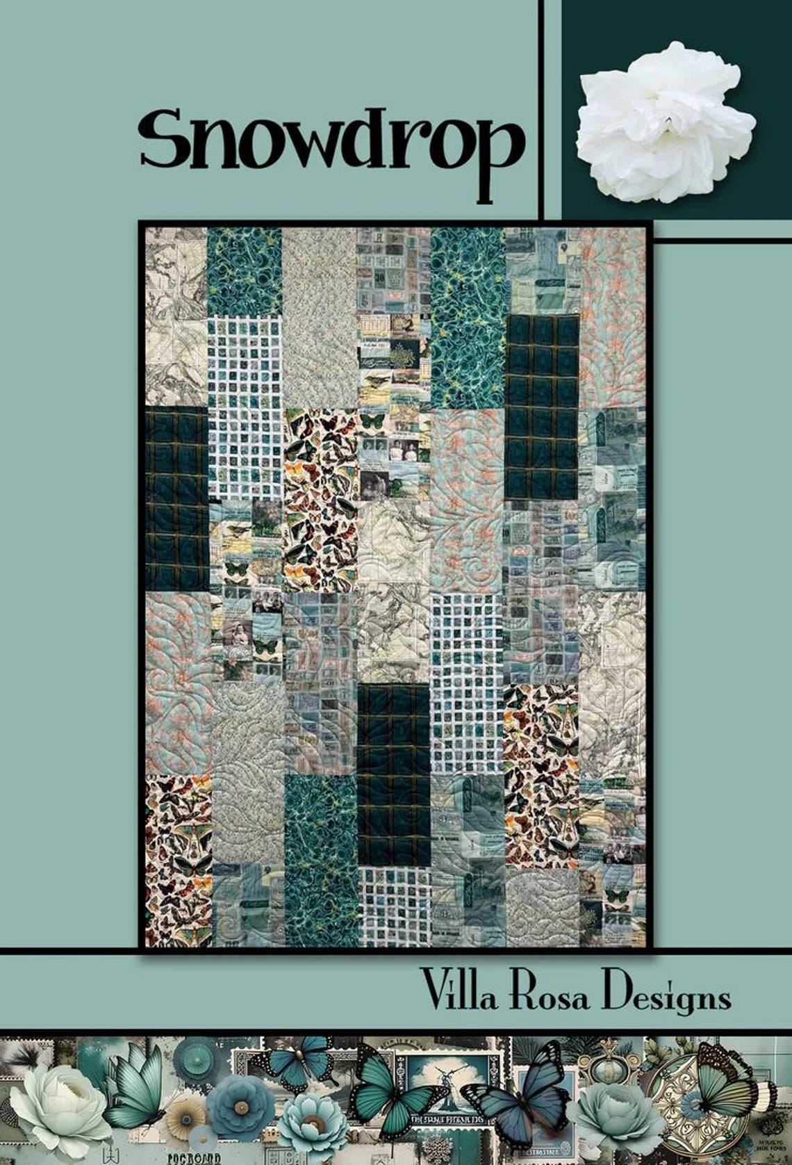 Snowdrop PDF Quilt Pattern-villa Rosa Instant Download Quilt Pattern - Etsy
