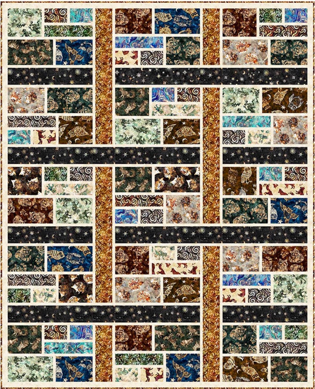 Wild Wood Weave Quilt Pattern PDF Quilt Pattern-pine Tree Country ...