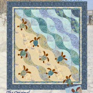 PATTERN - "Sea Turtles" Block Of The Month Wool Applque' Qult Block