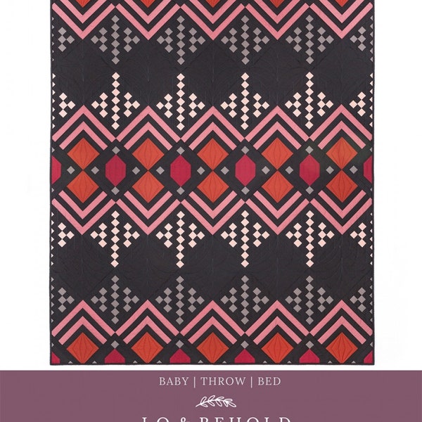 DECO-Quilt Pattern-Lo & Behold Stitchery Patterns-Pieced Quilt Pattern