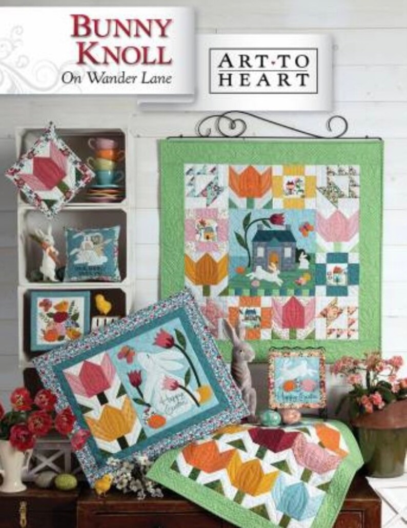Bunny Knoll on Wander Lane Quilt Patternappliqué Quilt Etsy