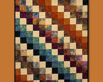 Cidermill-quiltpatroon: Fat Quarter-patchworkontwerp (pdf-patroon)