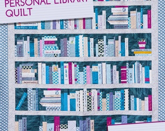 Personal Library Quilt Pattern- Crimson Tate Quilt Pattern-Heather Givans-Library Shelf Quilt Pattern