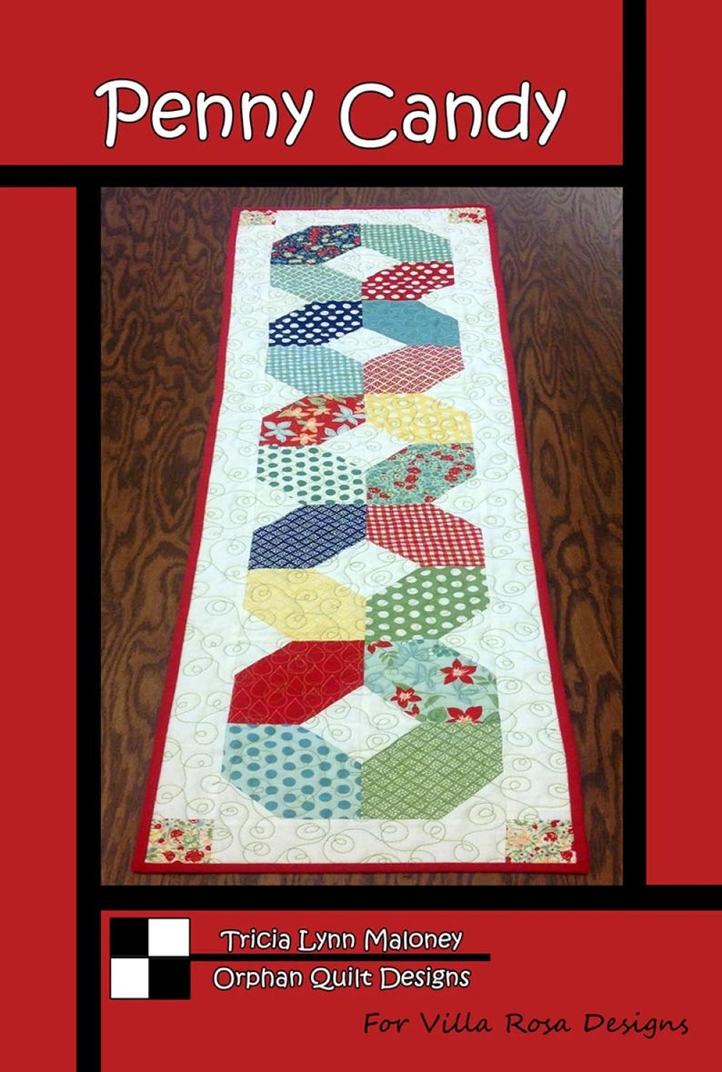 Penny Candy Quilt Pattern: Table Runner or Wall Hanging (PDF Download ...