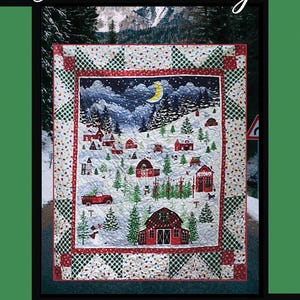 Homecoming Quilt Pattern: Winter Village Scene (PDF Pattern)