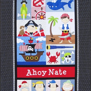 Pirates Quilt Pattern PDF Quilt Pattern-Amy Bradley Designs-Applique Quilt