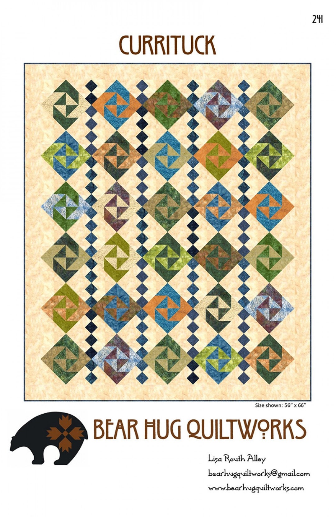 Currituck Quilt Patternbear Hug Quiltworkspieced Quilt Pattern Etsy