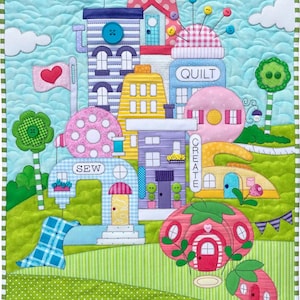PDF Quilt Town Quilt Pattern PDF Quilt Pattern-Amy Bradley Designs-Applique Quilt
