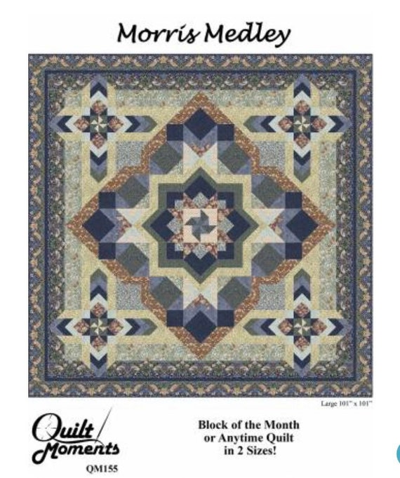 Morris Medleyquilt Patternquilt Momentsbom Quiltmarilyn Etsy