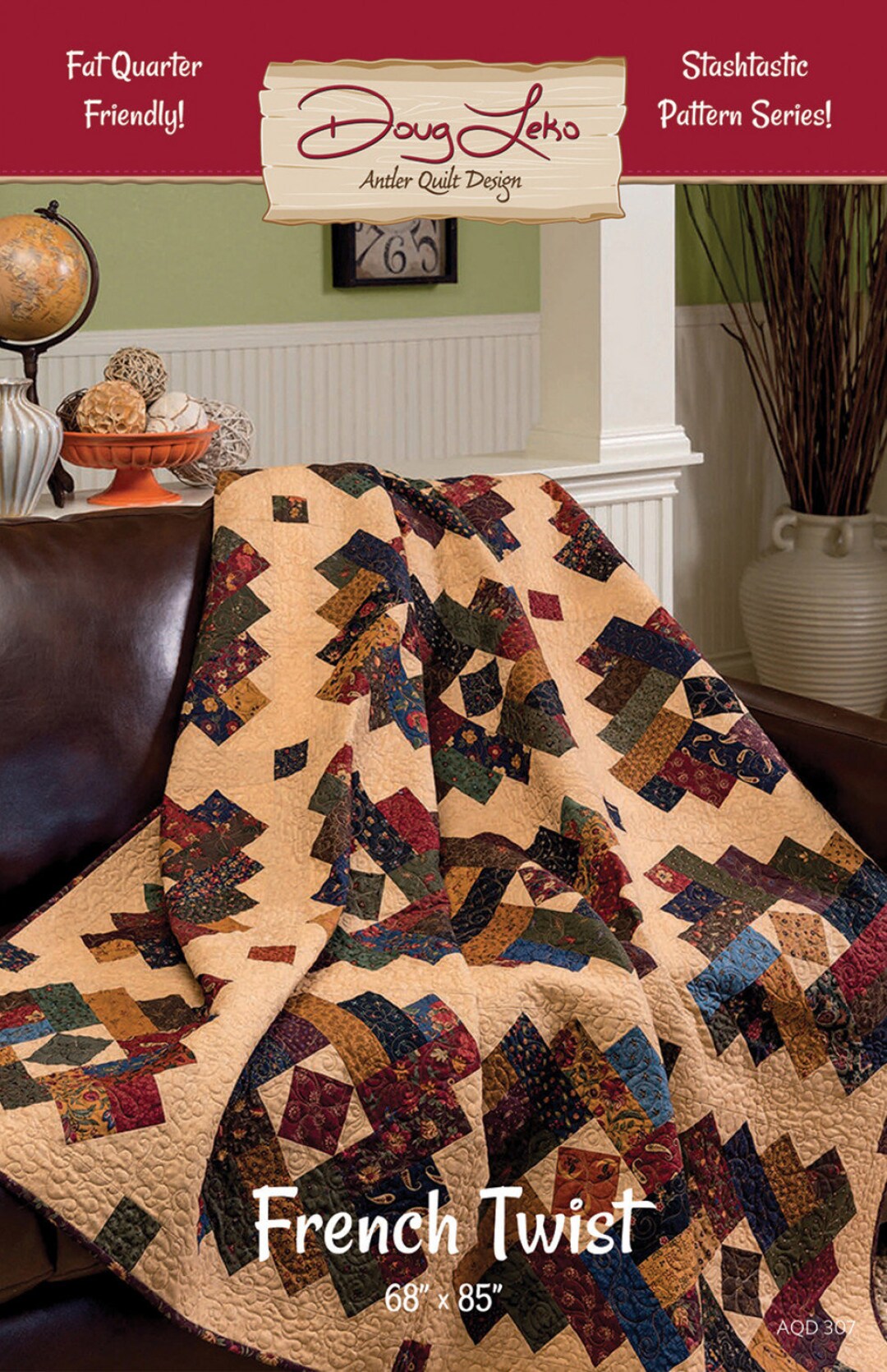 PREORDER French Twist Quilt Pattern by Antler Quilt Design Doug Leko