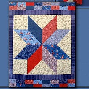 Stars N Stripes PDF Quilt Pattern-Villa Rosa Designs Instant Download Quilt Pattern