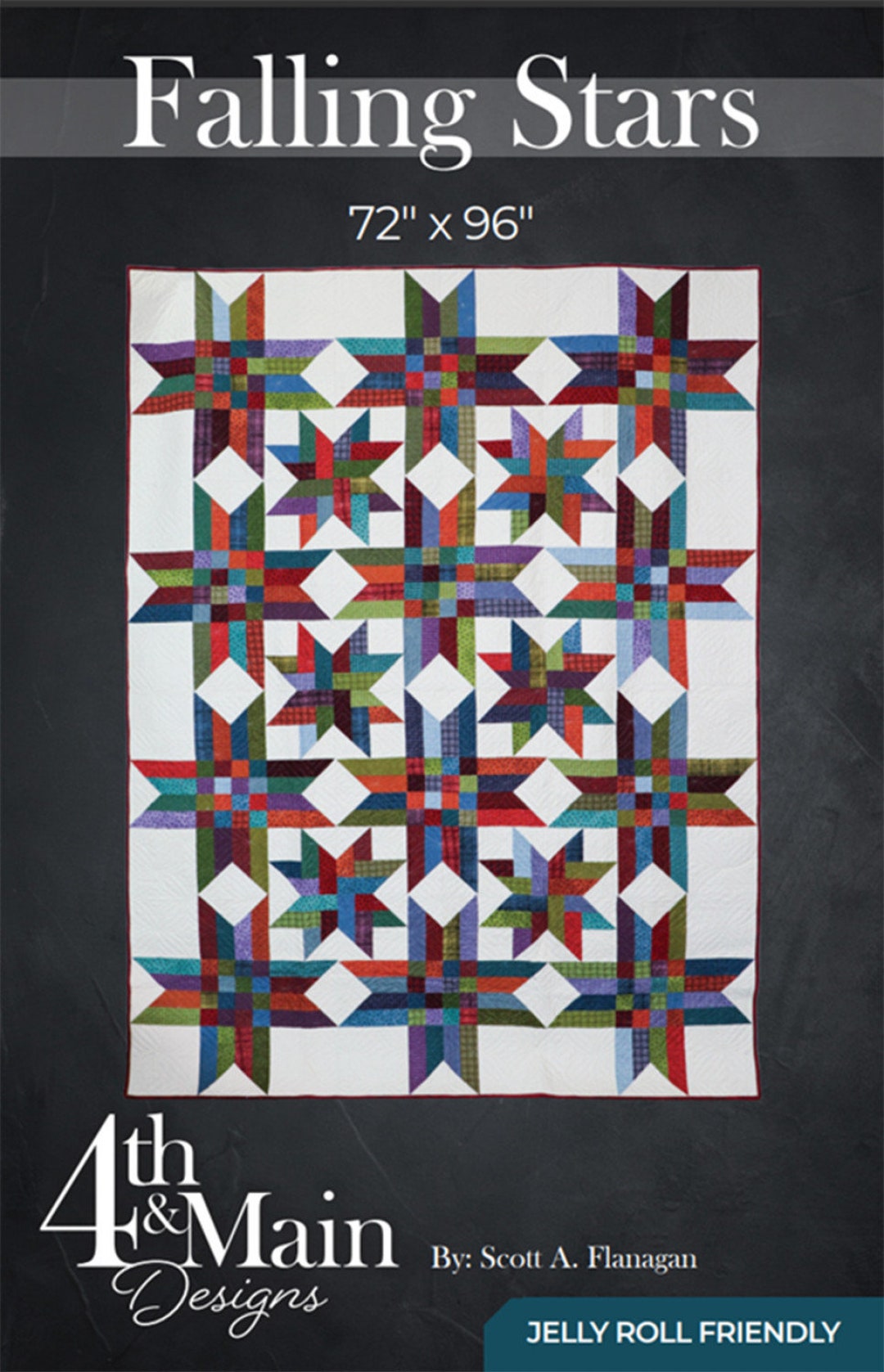 Falling Stars Quilt Pattern by 4th & Main Scott Flanagan Etsy