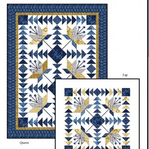 Geese In The Lillies Quilt Pattern-Calico Carriage Quilt Pattern-Debbie Maddy-Tiori Designs  Pattern