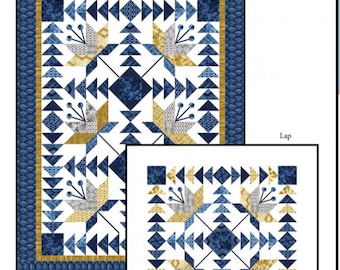 Geese In The Lillies Quilt Pattern-Calico Carriage Quilt Pattern-Debbie Maddy-Tiori Designs  Pattern