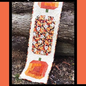Pumpkin Spice PDF Quilt Pattern-Villa Rosa Instant Download Quilt Pattern Table Runner