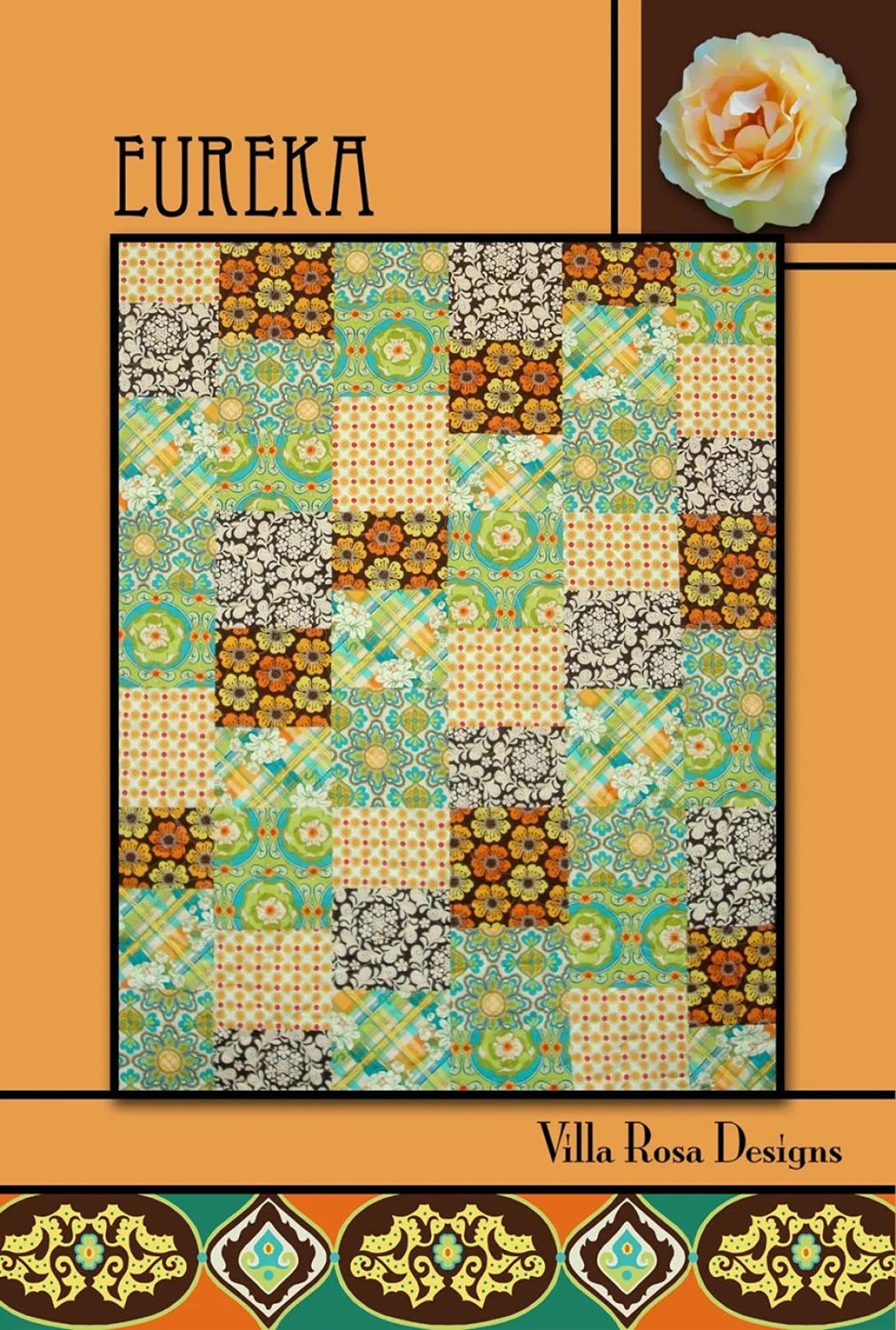 Eureka PDF Quilt Pattern-villa Rosa Instant Download Quilt Pattern - Etsy