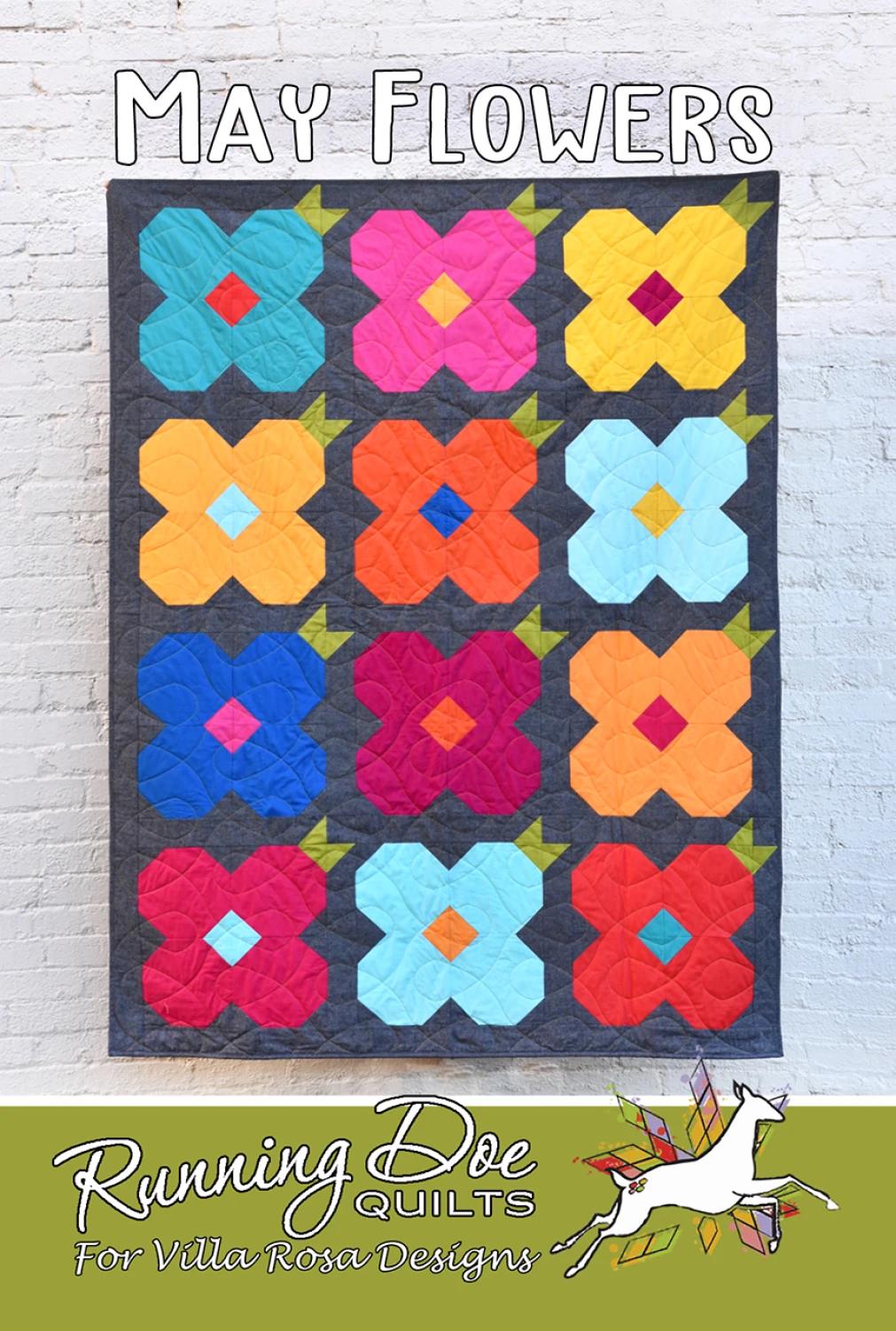 May Flowers Quilt Pattern: Villa Rosa Fat Quarter Design (PDF Pattern ...